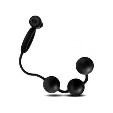 Anal Adventures Platinum - Anaal Kralen Met Vibrerende Cockring