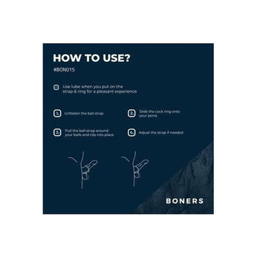 Boners Cock & Ball Strap - S/M