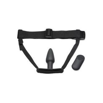 Bum-Tastic Vibrerende Anaal Plug met Harnas & Afstandsbediening
