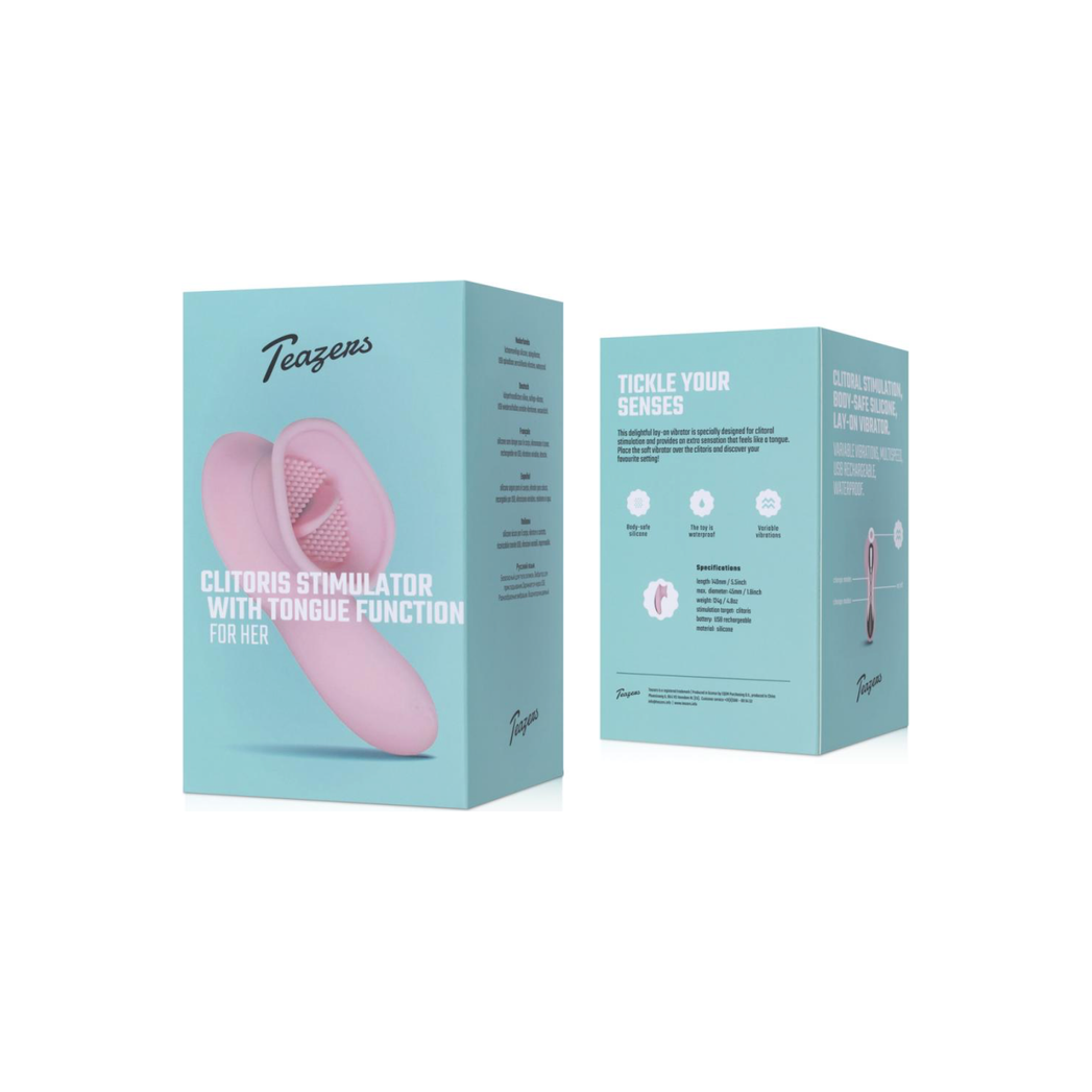 Clitoris Vibrator Met Tong - Roze