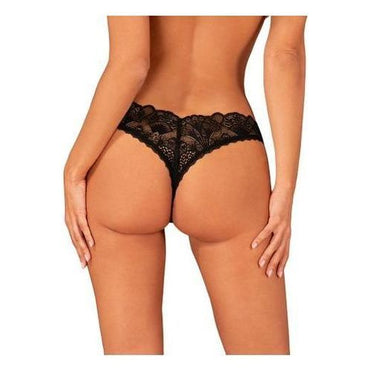 Donna Dream String Met Open Kruisje - Zwart