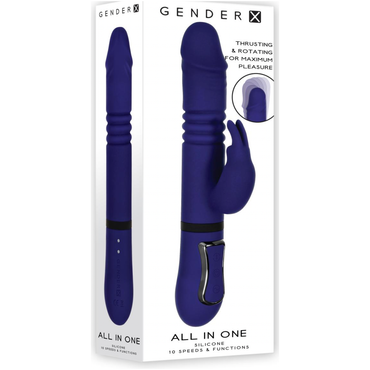 Evolved - All in One Rabbit Vibrator - Royal Blue