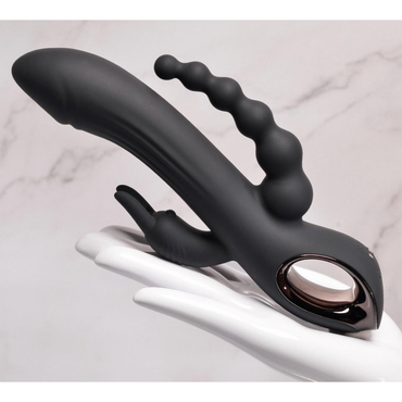 Evolved - Trifecta Rabbit Vibrator - Zwart