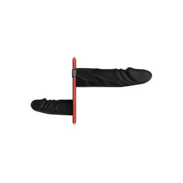 Fetish Collection - Dubbel Dildo Strap-On Set - Zwart