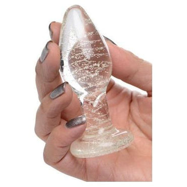 Glow-in-the-Dark Anaalplug Van Glas - Medium