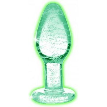 Glow-in-the-Dark Anaalplug Van Glas - Small
