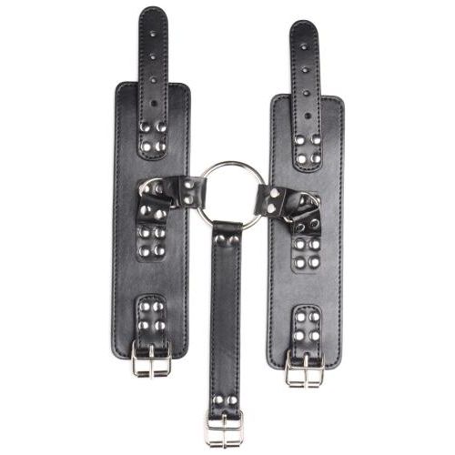 Halsband Met Polsboeien Restraint Set - Zwart