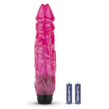 Jelly Supreme - Realistische Vibrator - Roze/Glitters