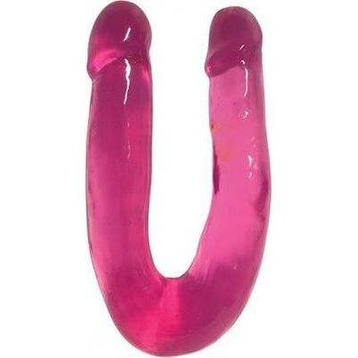Lollicock - Sweet Slim Double Dipper Dildo - Cherry Ice - 33 cm