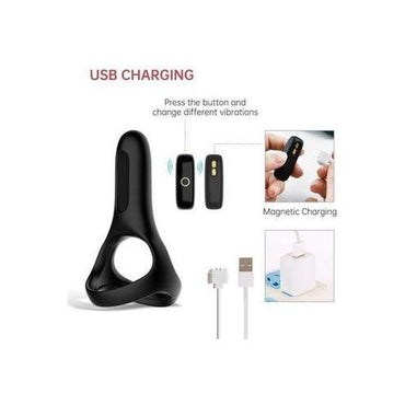 Magic Motion - Rise Smart Vibrerende Cockring - Black