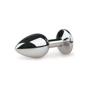 Metalen Buttplug met Zilveren Diamant - S