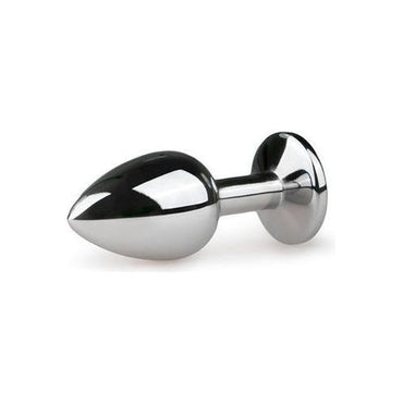 Metalen buttplug Zilver/Roze - S