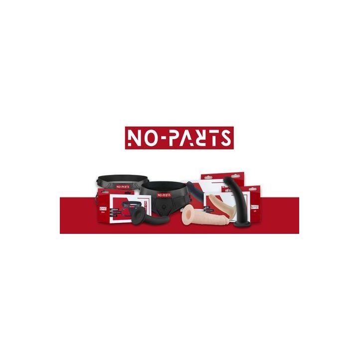 No-Parts - Avery Strapless Strapon Vibrerende Dildo 22 cm - Zwart