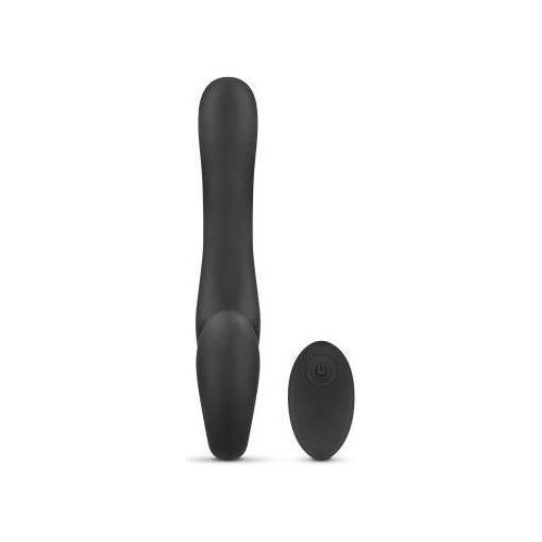 No-Parts - Avery Strapless Strapon Vibrerende Dildo 22 cm - Zwart