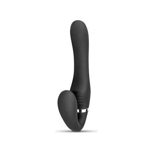 No-Parts - Avery Strapless Strapon Vibrerende Dildo 22 cm - Zwart