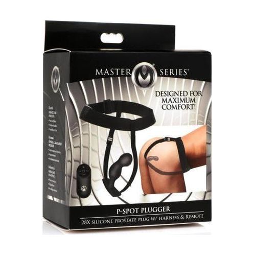 P-Spot Plugger Anaalplug met Harnas & Afstandsbediening