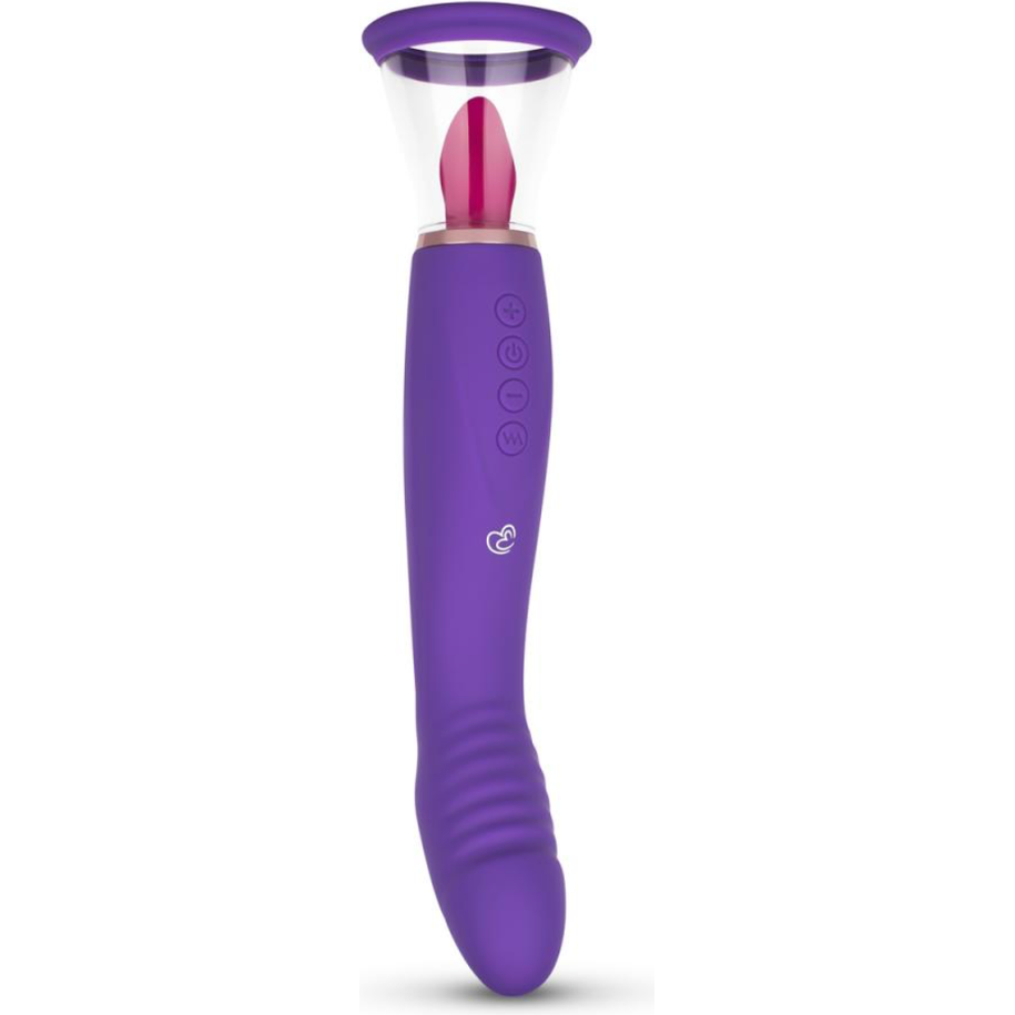 Pleasure Pump Met G-Spot Vibrator - Paars