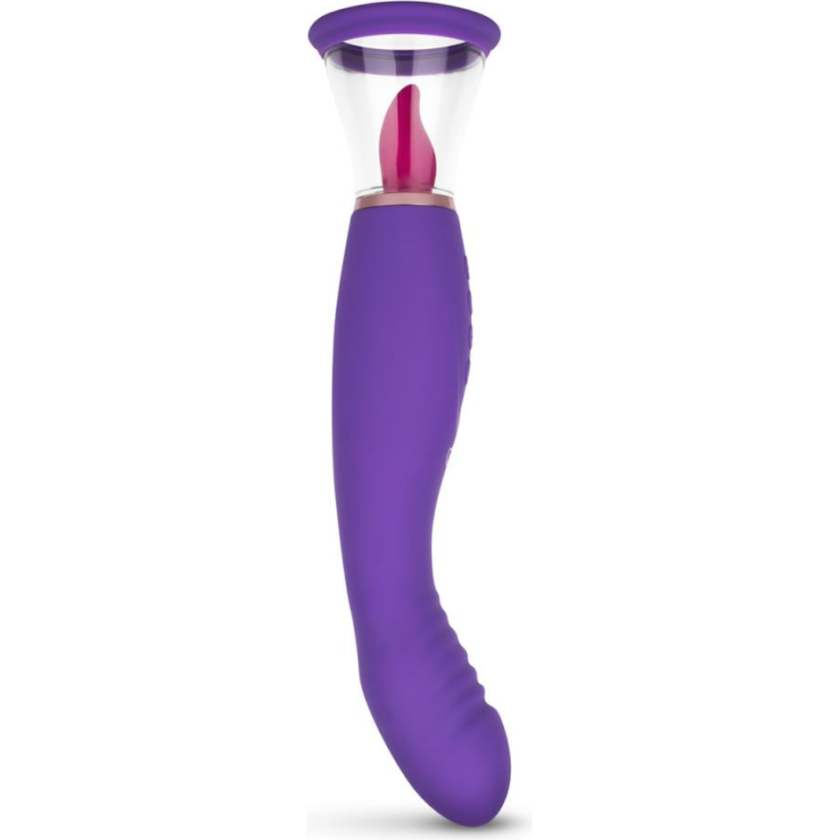 Pleasure Pump Met G-Spot Vibrator - Paars