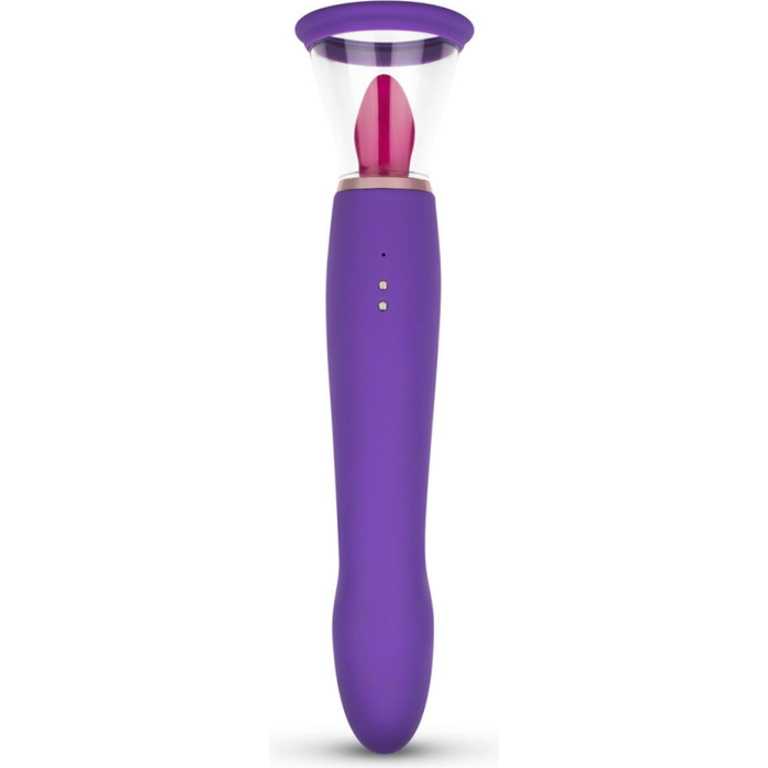 Pleasure Pump Met G-Spot Vibrator - Paars