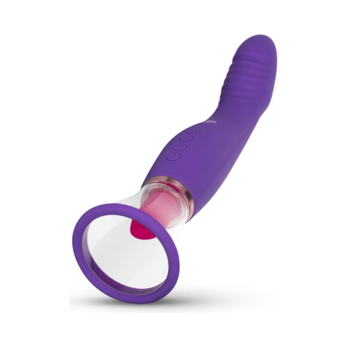 Pleasure Pump Met G-Spot Vibrator - Paars