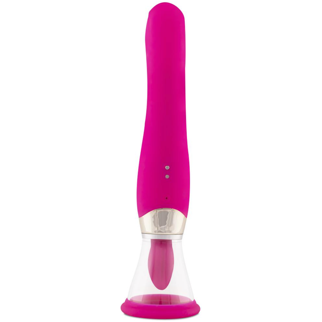 Pleasure Pump Met G-Spot Vibrator - Roze