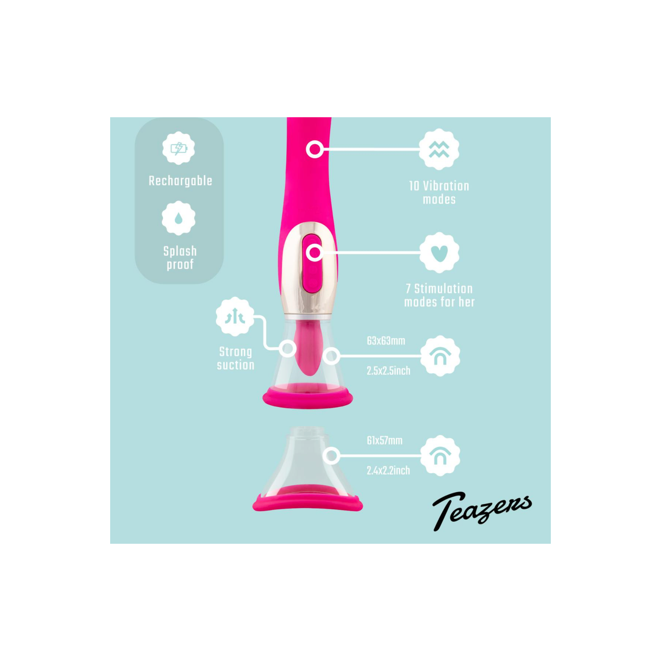 Pleasure Pump Met G-Spot Vibrator - Roze