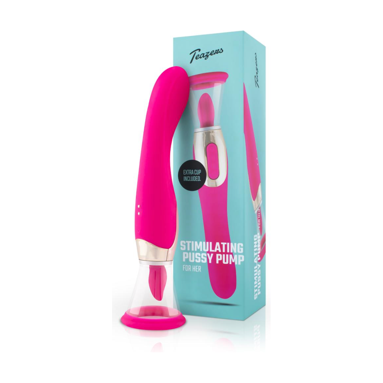 Pleasure Pump Met G-Spot Vibrator - Roze