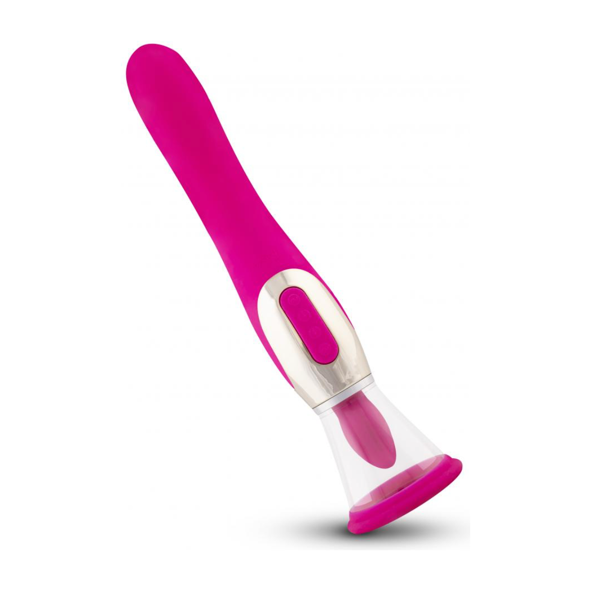 Pleasure Pump Met G-Spot Vibrator - Roze