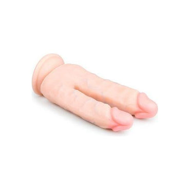 Realistische Dubbele Dildo Met Zuignap - 18 cm