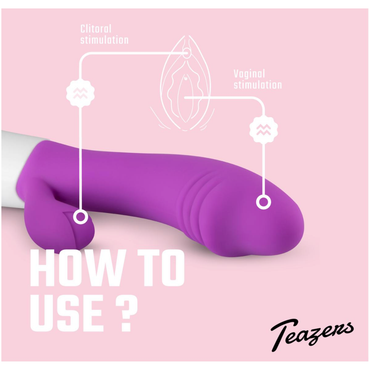 Realistische Rabbit Vibrator - Paars