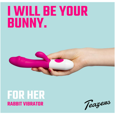 Realistische Rabbit Vibrator - Roze