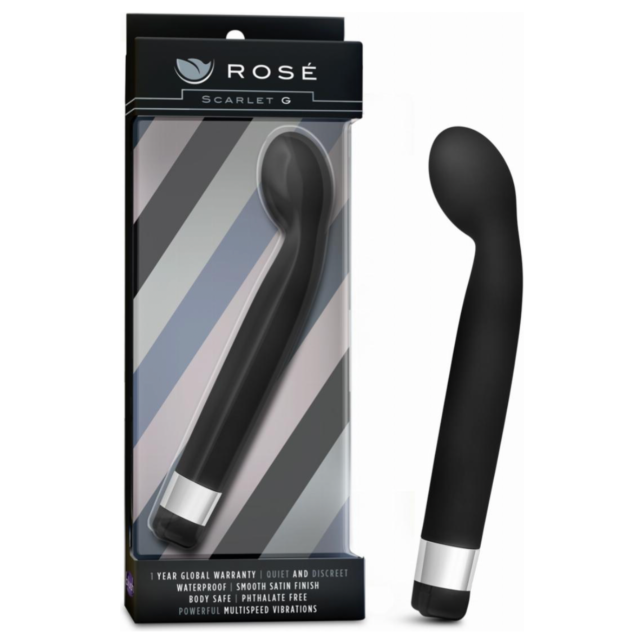 Rose - Scarlet G-spot Vibrator - Zwart