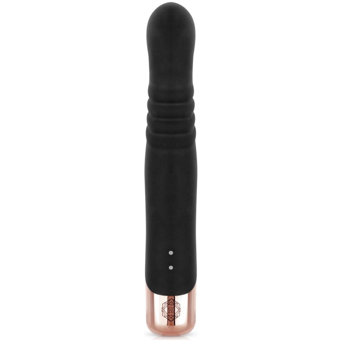 Rosy Gold - Rabbit Vibrator Met Stootfunctie - Zwart