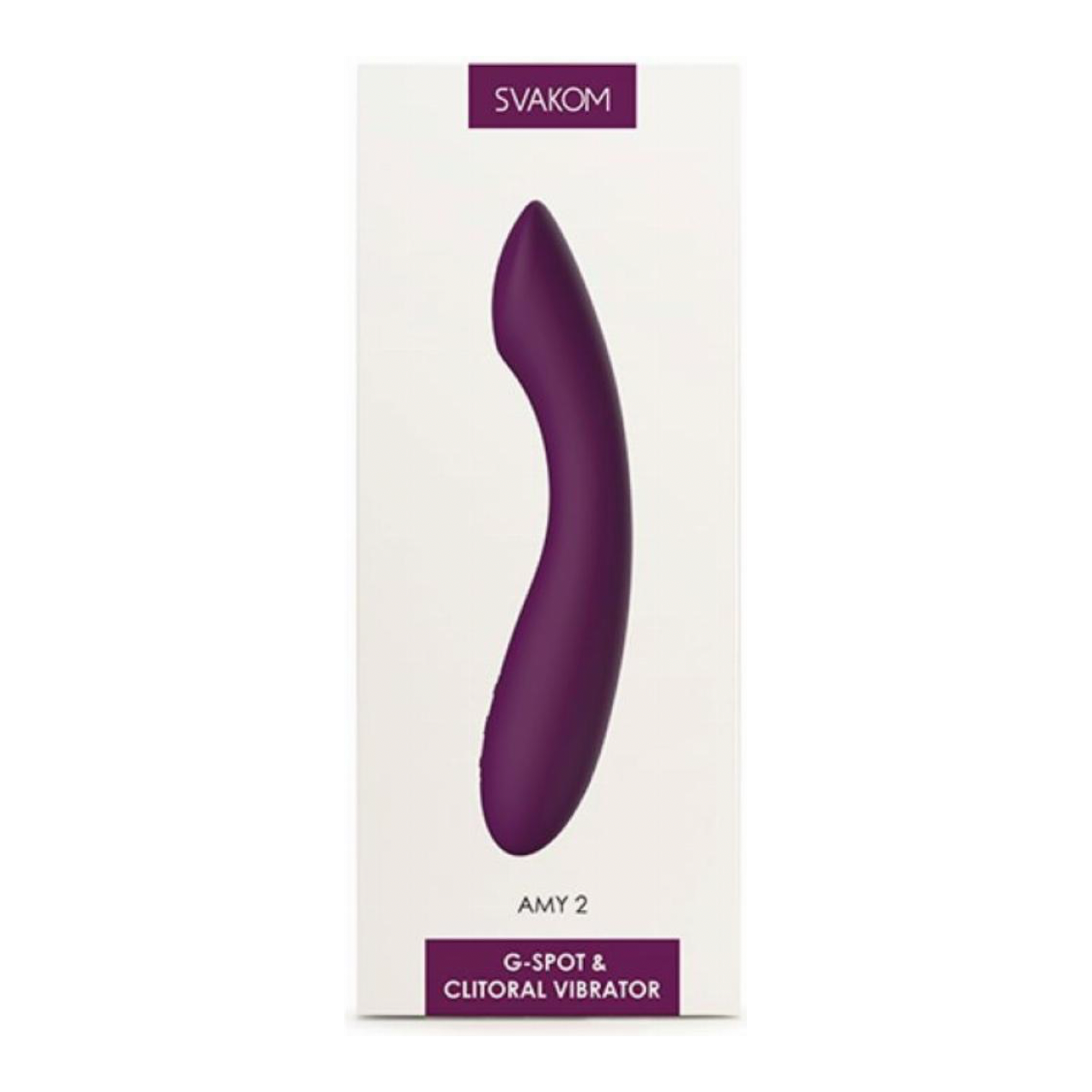 SVAKOM - AMY 2 G-Spot & Clitorale Vibrator - Paars