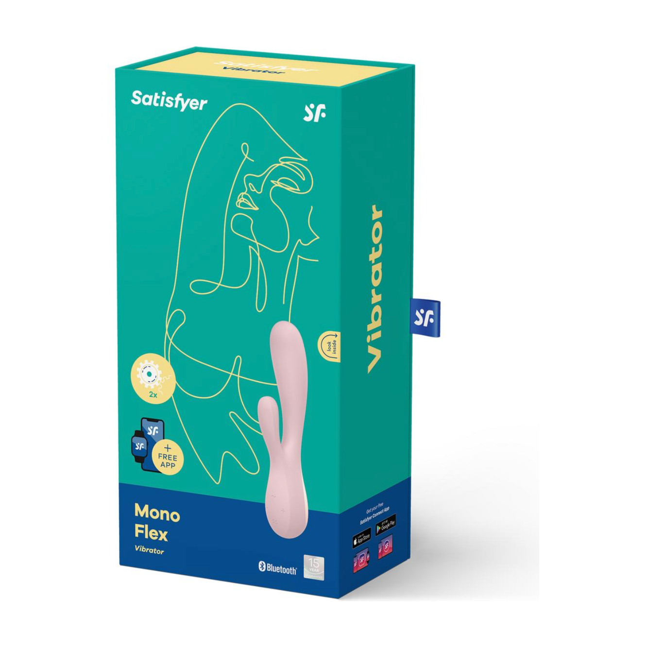 Satisfyer Mono Flex G-Spot Vibrator APP - Mauve