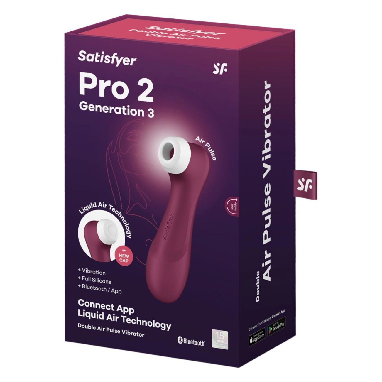 Satisfyer Pro 2 - Generation 3 App Controlled - Wijnrood