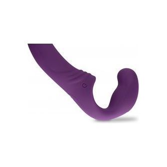 Strapless Strap-On Vibrator - Paars