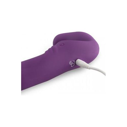 Strapless Strap-On Vibrator - Paars