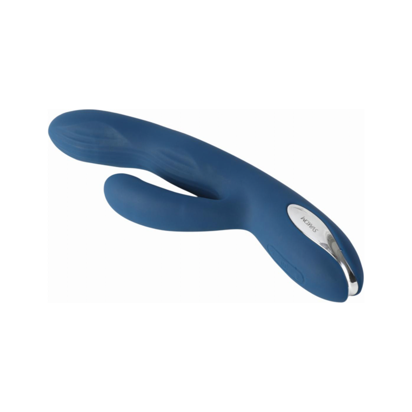 Svakom - Aylin Krachtige Pulserende Vibrator met Twee Koppen - Donkerblauw