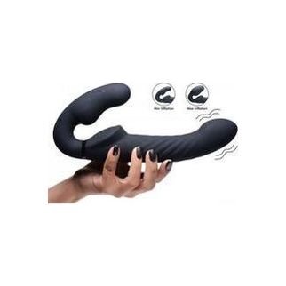 Swirl Vibrerende Strapless Strap-On - Black