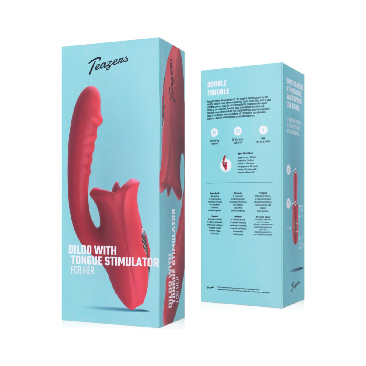 Teazers Dildo met Clitoris Stimulator