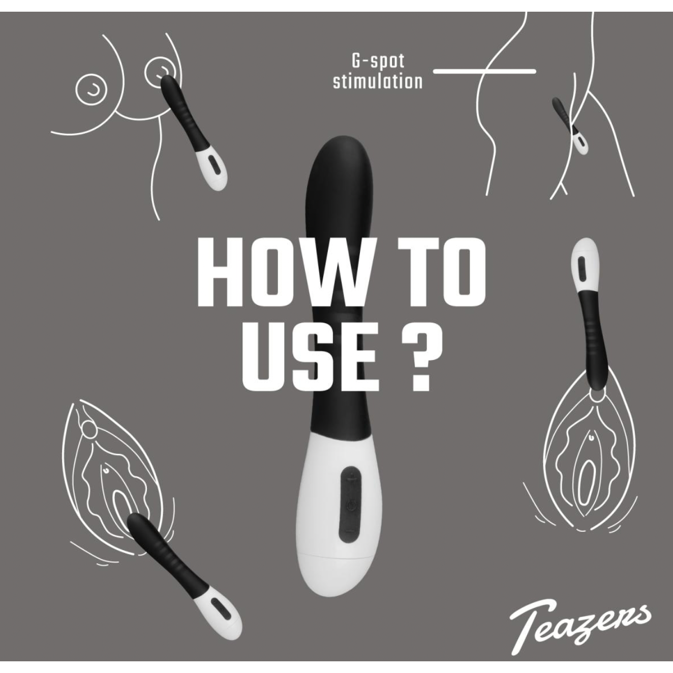 Teazers G-spot Vibrator - Zwart