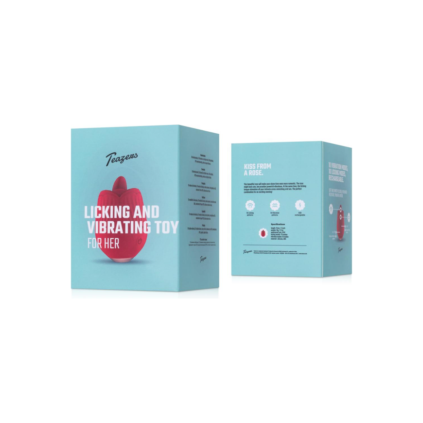 Teazers Roos Vibrator - Likken en Vibreren
