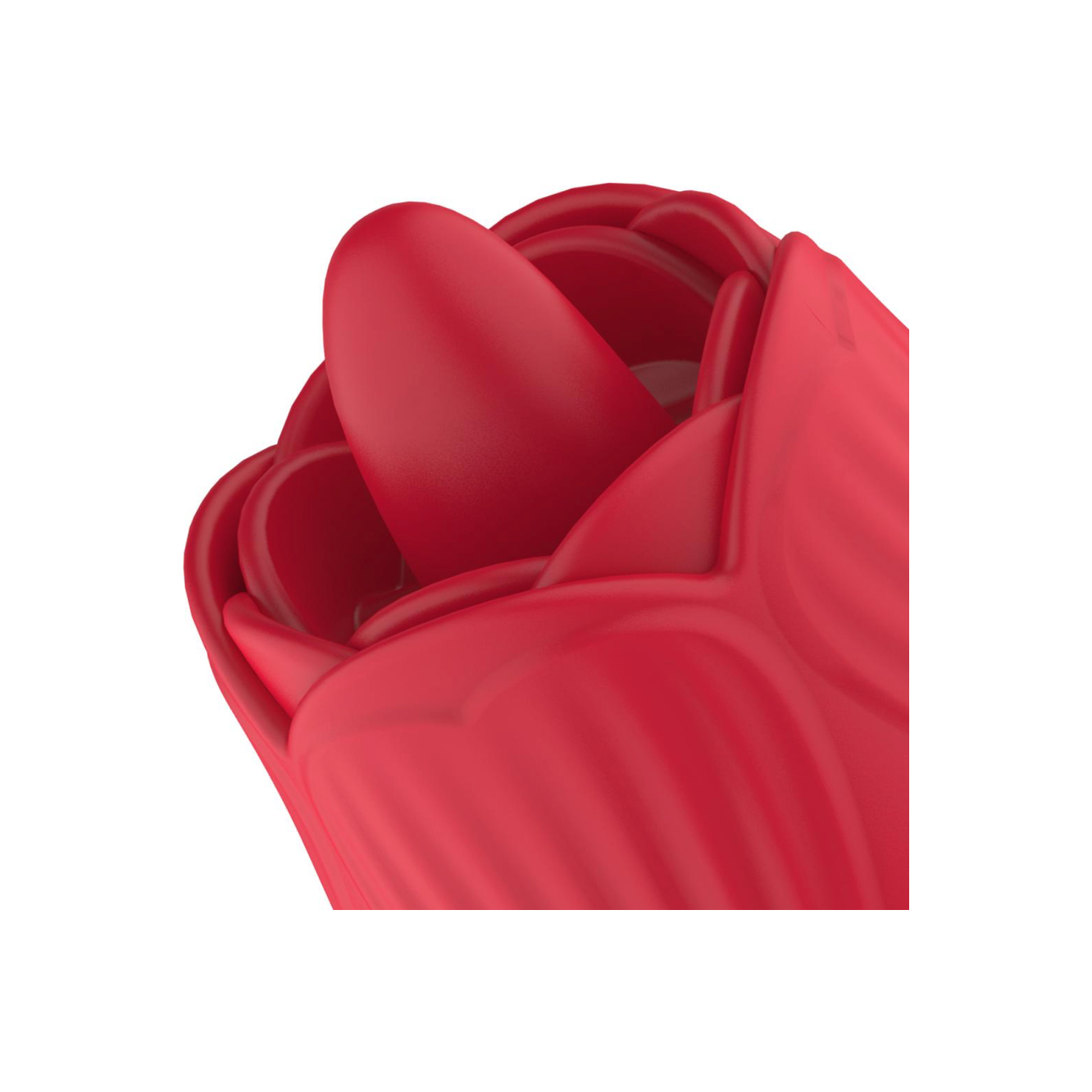 Teazers Roos Vibrator met Stotende Dildo