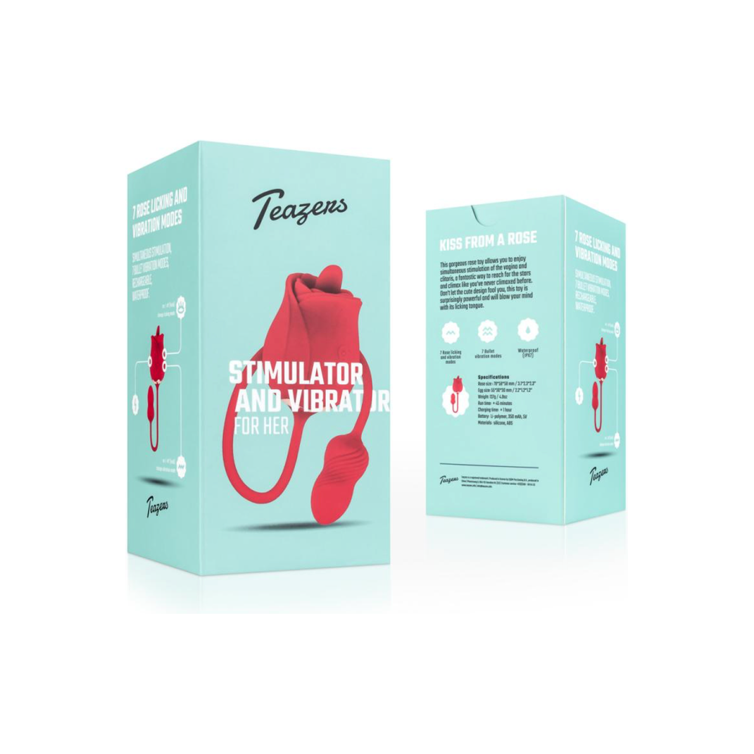 Teazers Rose Vibrator and Clitoris Stimulator