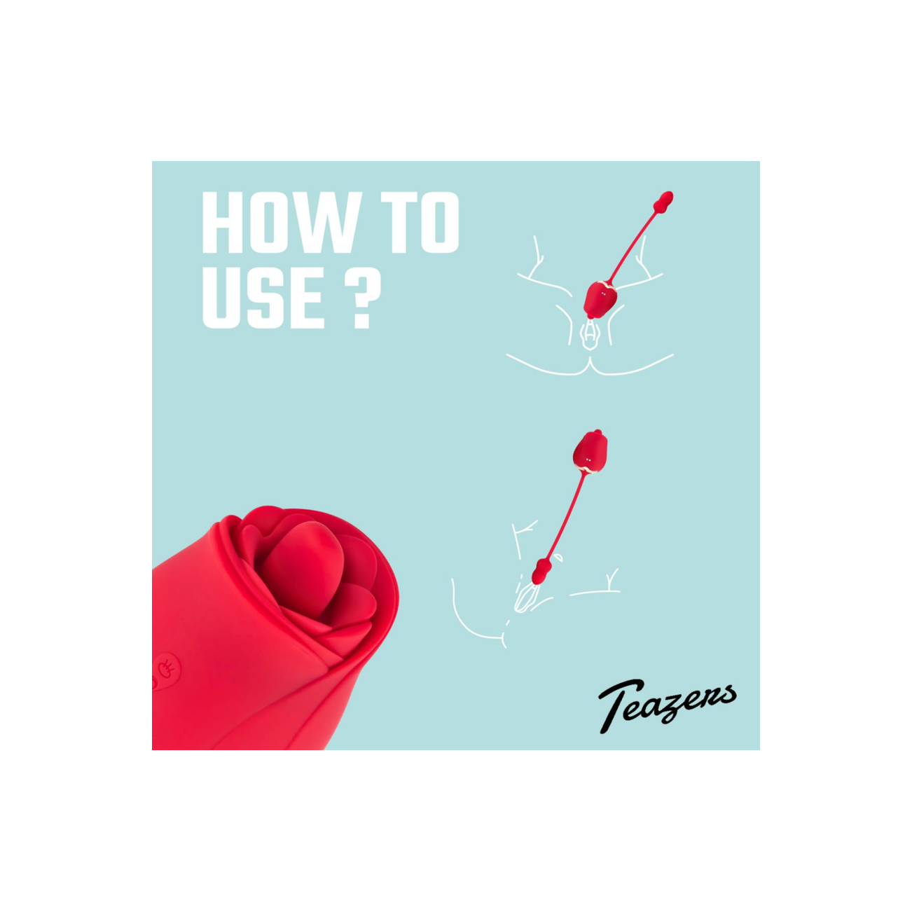 Teazers Rose Vibrator and Clitoris Stimulator