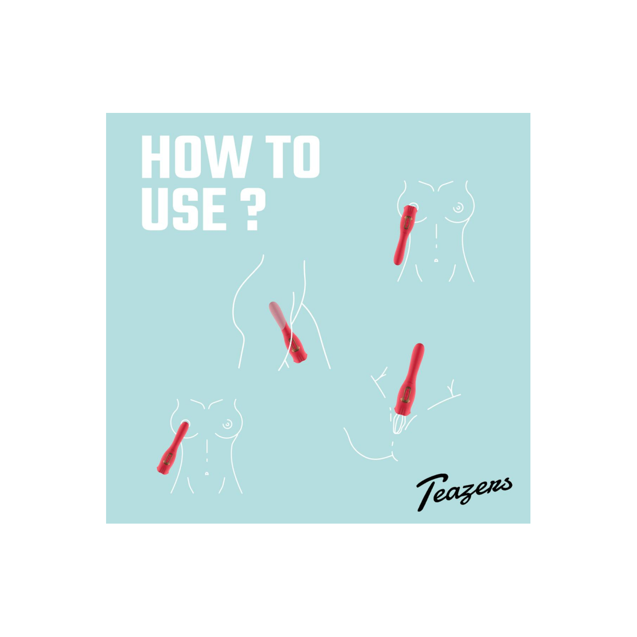 Teazers Vibrator met Likkende Clitoris Stimulator