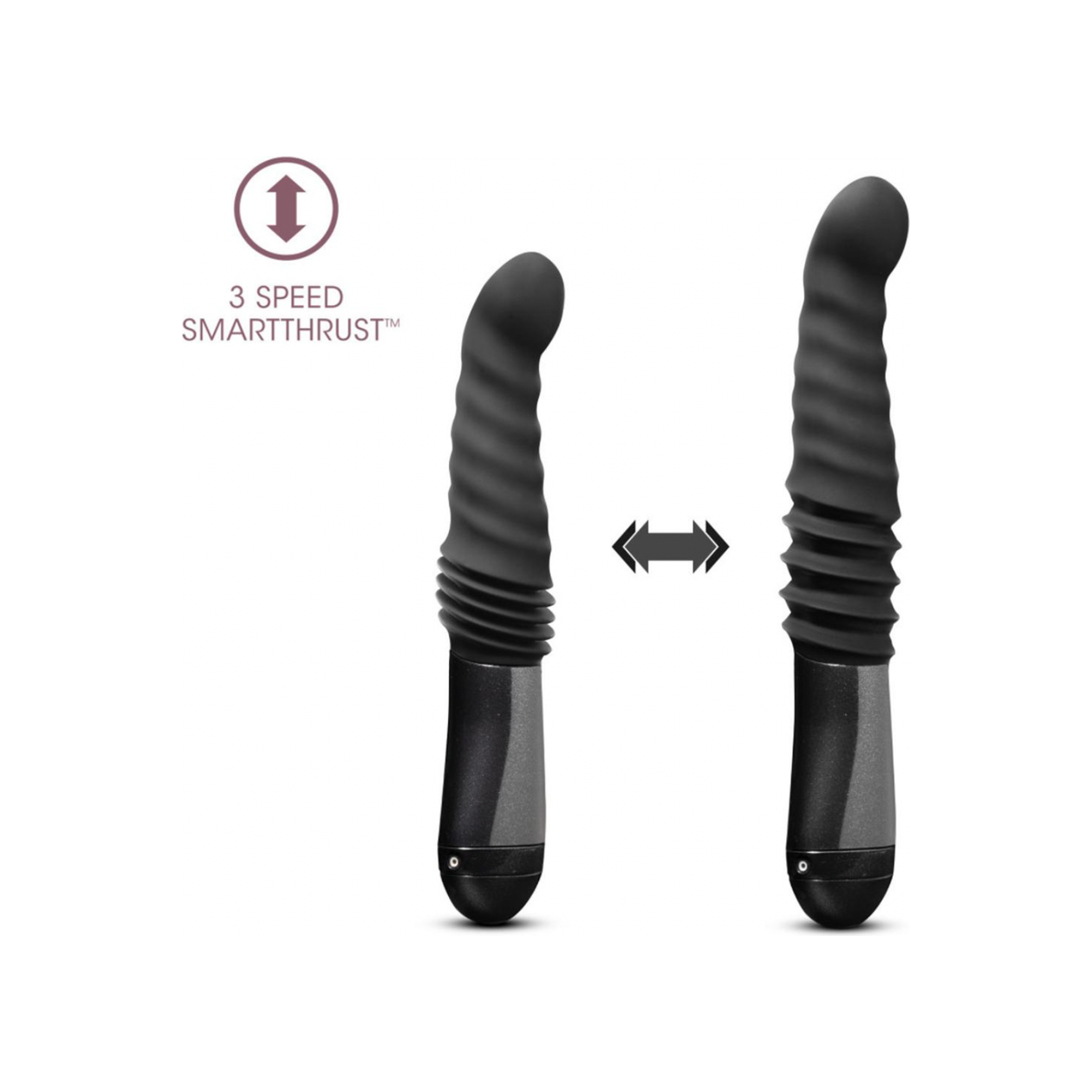 Temptasia - Lazarus Stotende Dildo - Zwart