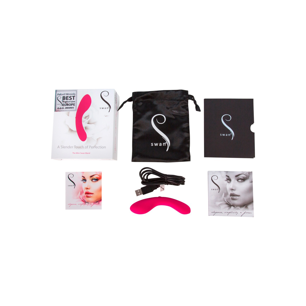 The Mini Swan Wand Vibrator - Roze