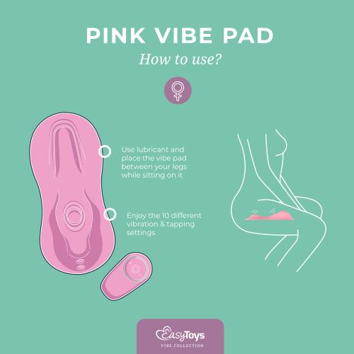 Vibe Pad Tappend en Trillend - Roze